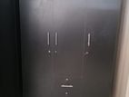 New Melamine 3 Door Cupboard / Wardrobe Black Colour 6 X 4 Ft
