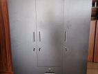 New Melamine 3 Door Cupboard / Wardrobe Black Colour 6 X 4 Ft Large