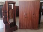 New Melamine 3 Door Cupboard Wardrobe with Dressing Table large