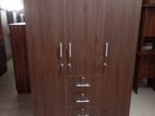 New Melamine 3 Door Drawer Cupboard 6 X 4 Ft Wardrobe