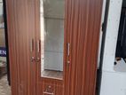 New Melamine 3 Door Wardrobe 6*4 Ft Cupboard Mirror