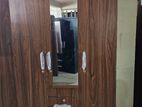 New Melamine 3 Door Wardrobe 6*4 Ft Cupboard Mirror