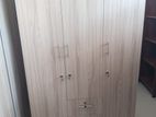 New Melamine 3 Door Wardrobe Cupboard 6 X 4 Ft Hash Colour large