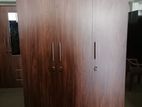 New Melamine 3 Door Wardrobe Dark Cupboard 6 X 4 Ft large