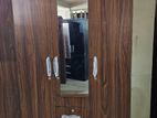 New Melamine 3 Door Wardrobe Large Cupboard Mirror