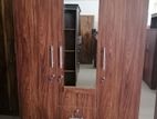 New Melamine 3 Door Wardrobe Mirror Cupboard 6*4 Ft