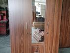 New Melamine 3 Door Wardrobe with Mirror 6 X 4 Ft Large