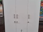 New Melamine 3 Door White Colour Cupboard 6*4 Wardrobe