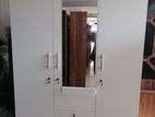New Melamine 3 Door White Colour Cupboard / Wardrobe 6 X 4 Ft