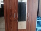 New Melamine 3door 6x4ft Cupboard with Mirror / Wardrobe