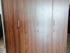 New Melamine 4 Door Wardrobe 71" X 63" Cupboard