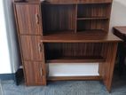 new melamine 4*2 table with rack cupboard