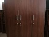 New Melamine 6 X 4 Ft Plain Cupboard 3 Door Wardrobe A