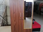 New Melamine 6*2.5 Mirror Cupboard 2 Door Wardrobe