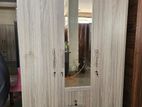 New Melamine Ash Colour 3 Door Cupboard 6*4 Wardrobe