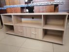 new melamine ash colour 65" tv stand large cupboard