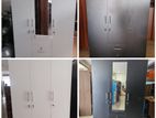 New Melamine Ash / White Black Colour 3 Door Cupboard