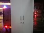new melamine ash / white colour 2 door cupboard wardrobe