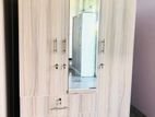 New Melamine Ash White Wardrobes with Mirror