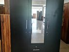 New Melamine Black Colour 3 Door Wardrobe 6 X 4ft