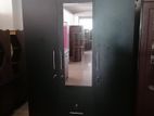 New Melamine Black Colour 3 Door Wardrobe 6*4 Cupboard