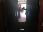 New Melamine Black Colour 6 X 4 Ft Cupboard 3 Door Wardrobe large