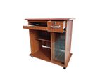 New Melamine Computer Table - Glass