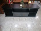 new Melamine Flat Tv Stand Large 65" Cupboard 63" X 15" Black Colour