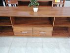 New Melamine Flat Tv Stand Large 65" Cupboard 63" X 15 "