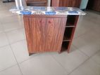 New Melamine Iron Table with Cupboard large