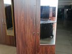 New Melamine Mirror 2 Door Cupboard / Wardrobe 6 X 2.5 Ft
