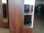 New Melamine Mirror 2door Cupboard / Wardrobe 6 x 2.5 ft