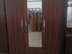 New Melamine Mirror 6 X 4 Ft 3 Door Wardrobe / Cupboard Large