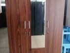 New Melamine Mirror 6 X 4 Ft 3 Door Wardrobe / Cupboard large