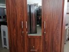 New Melamine Wardrobe 6 X4 Ft Mirror / Cupboard 3 Door