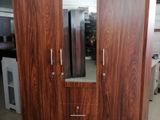 New Melamine Wardrobe 6 X4 Ft Mirror / Cupboard 3 Door