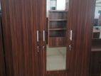 New Melamine Wardrobe / Cupboard Mirror 3 Door 6 X 4 Ft