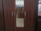 New Melamine Wardrobe / Cupboard Mirror 3 Door 6 X 4 Ft large