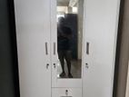New Melamine White / Ash Black Colour 3 Door Cupboard Fc Wardrobe