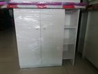 new melamine white / black coloure iron board cupboard