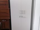 New Melamine White Colour 2 Door Cupboard 6*2.5 Ft Wardrobe