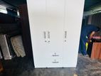 New Melamine White Colour 3 Door Cupboard 6*4 Ft Wardrobe