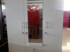 New Melamine White Colour 3 Door Cupboard 6*4 Wardrobe