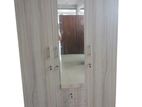 New Melamine White Colour 3 Door Cupboard Wardrobe 6*4 Ft