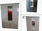 new melamine white colour 3 door cupboard wardrobe 6*4 ft