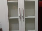 new melamine white colour office cupboard 2 door