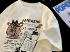 New Men Women T Shirt Pullover Oversize Korean version Cartoon