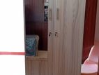 New Modern 2 Door Melamine Glass Wardrobe