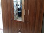 New Modern 3 Door Melamine Glass Wardrobe