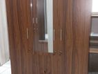 New Modern 3 Door Melamine Glass Wardrobe